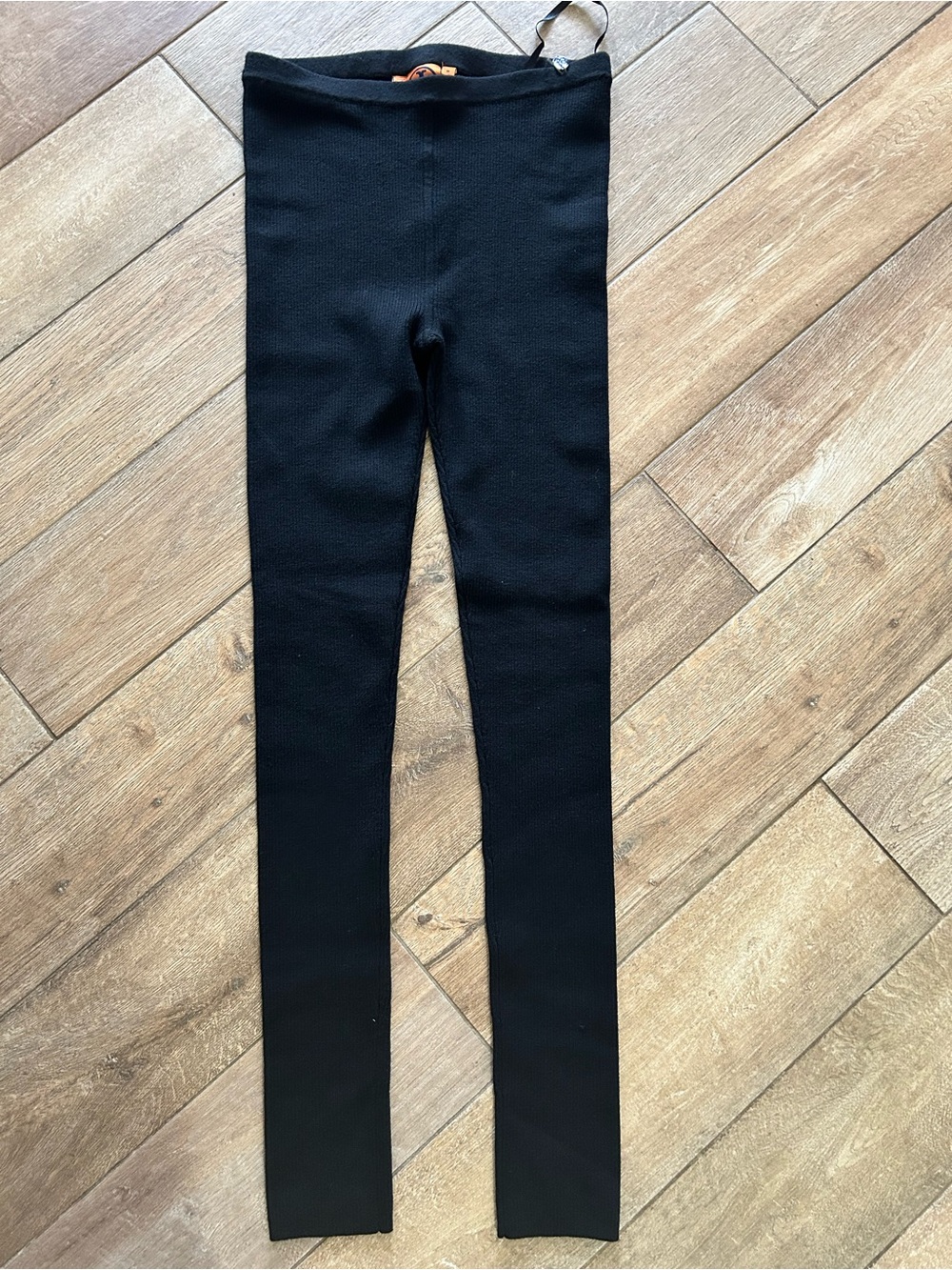 Tory Burch Women’s Wool Blend Knit Thick Black Leggings Size Medium